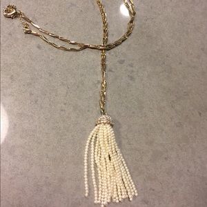 BaubleBar Pearl Tassel Necklace